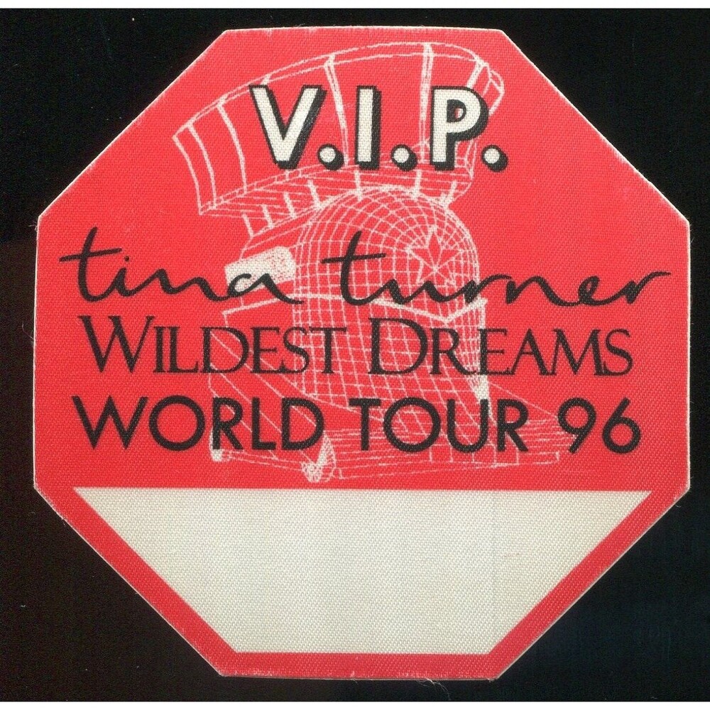 Vintage 1996 Tina Turner Concert Backstage Pass VIP Wildest Dreams